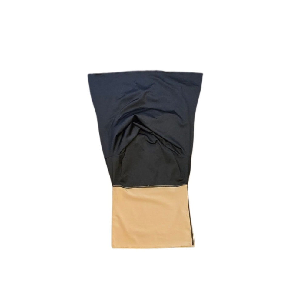 Spanx Black V-Neck Shaping Top w/ Built-In Nude Panel Tummy Cpntrol Size M‎ - Picture 4 of 5